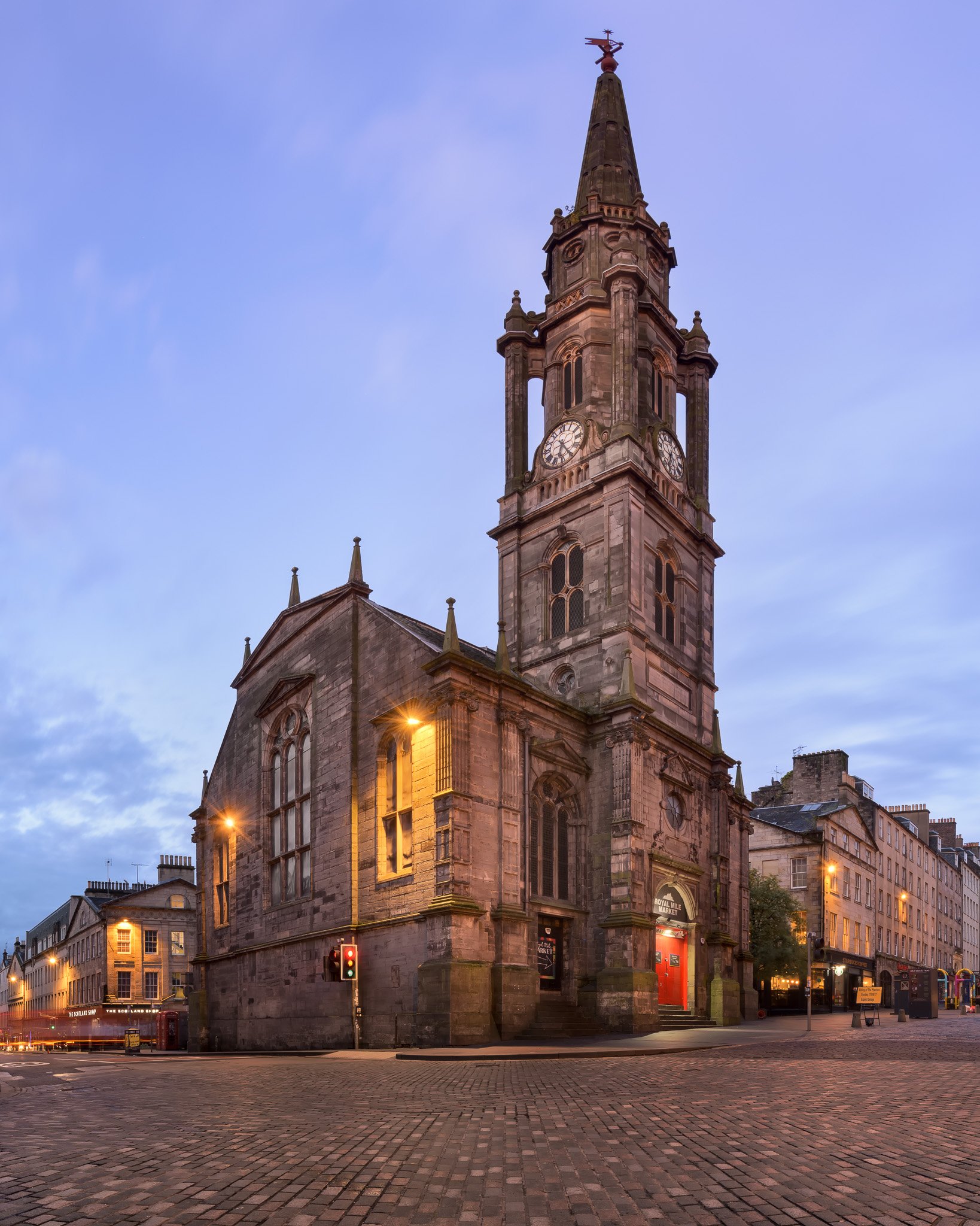 architecture, bell, blue, britain, british, building, capital, cathedral, church, city, cityscape, clock, dawn, edinburgh, europe, european, facade, gothic, great, historic, historical, history, illuminated, kingdom, kirk, landmark, lights, lothian, medie, Andrey Omelyanchuk