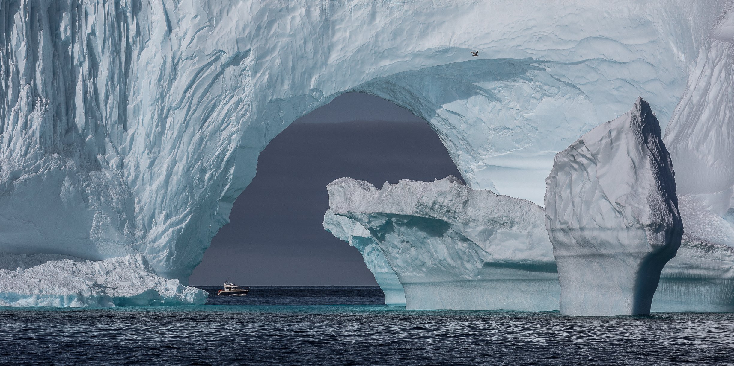iceberg,greenlans,boat,arch, Marek Biegalski