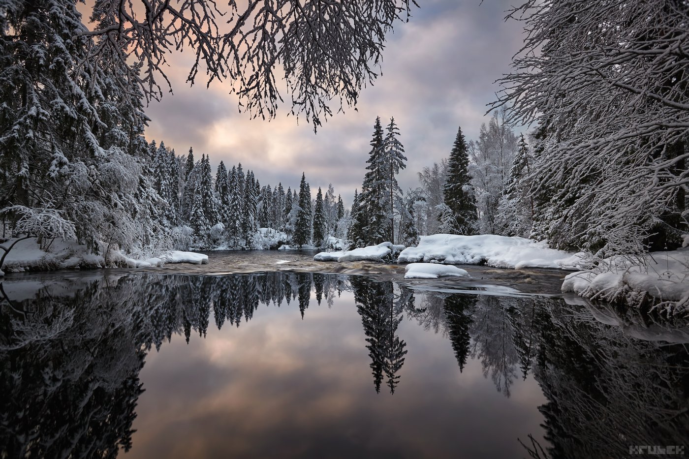 карелия, зима, пейзаж, природа, север, KrubeK