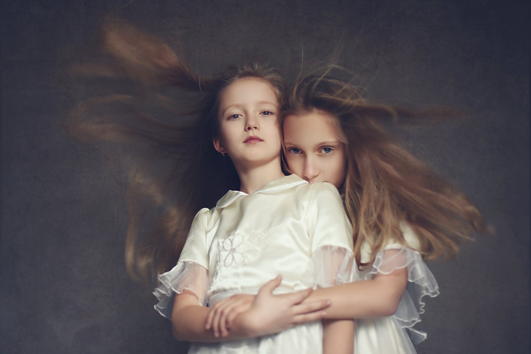 girl, portrailt, children, wind,, Anna Ścigaj