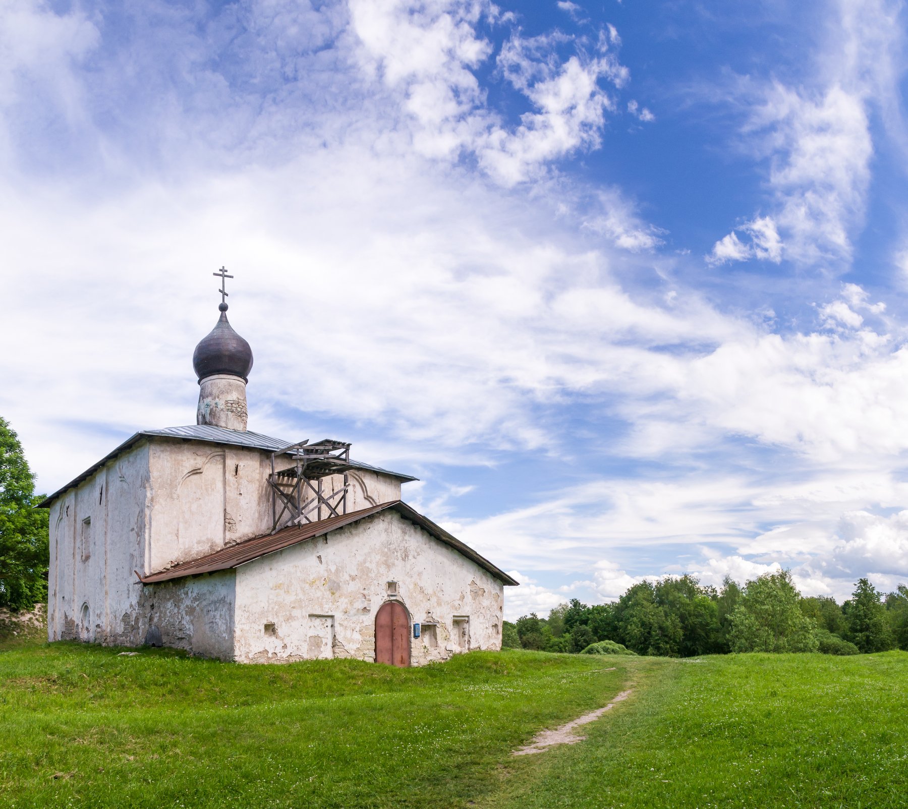 Псков, Pskov, церковь, история, небо, облака, памятник, культура, Мержанов Дима