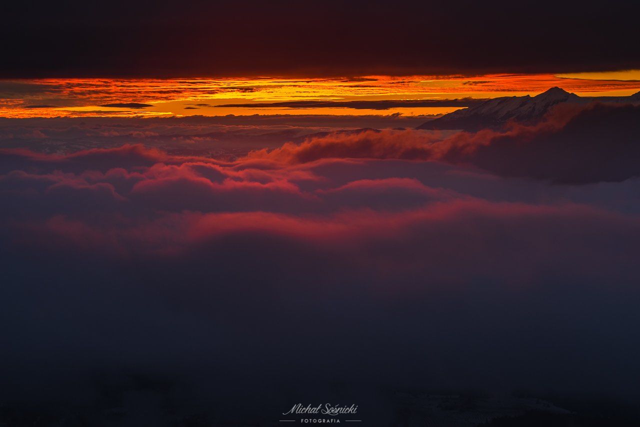 #sunrise #sun #foggy #poland, Michał Sośnicki