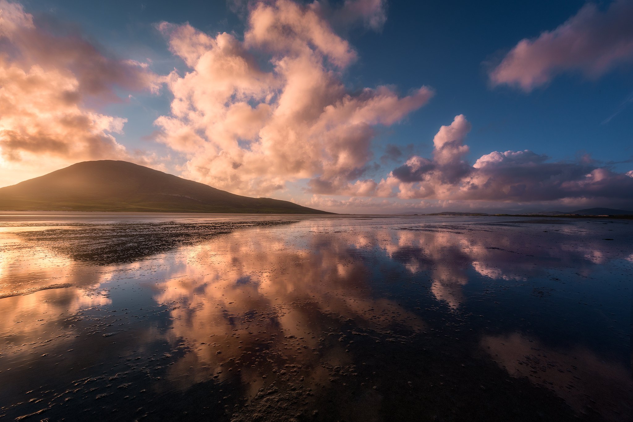 isle of harris hebrides scotland sky clouds reflection sescape light mood colors, Maciej Warchoł