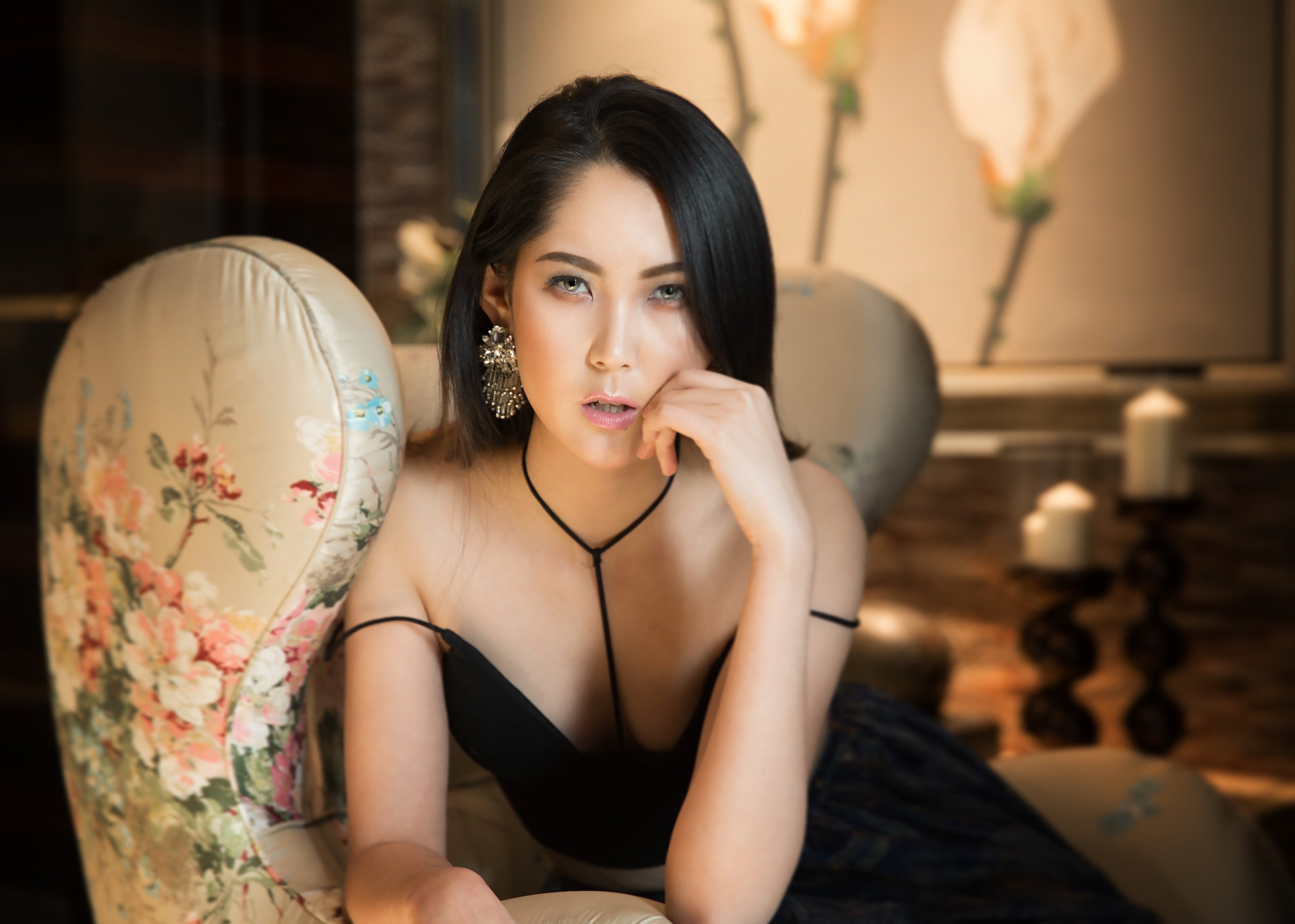 model girl chinese face eyes portrait pretty beautiful sensual, ЛЕВАН ТАВАДЗЕ