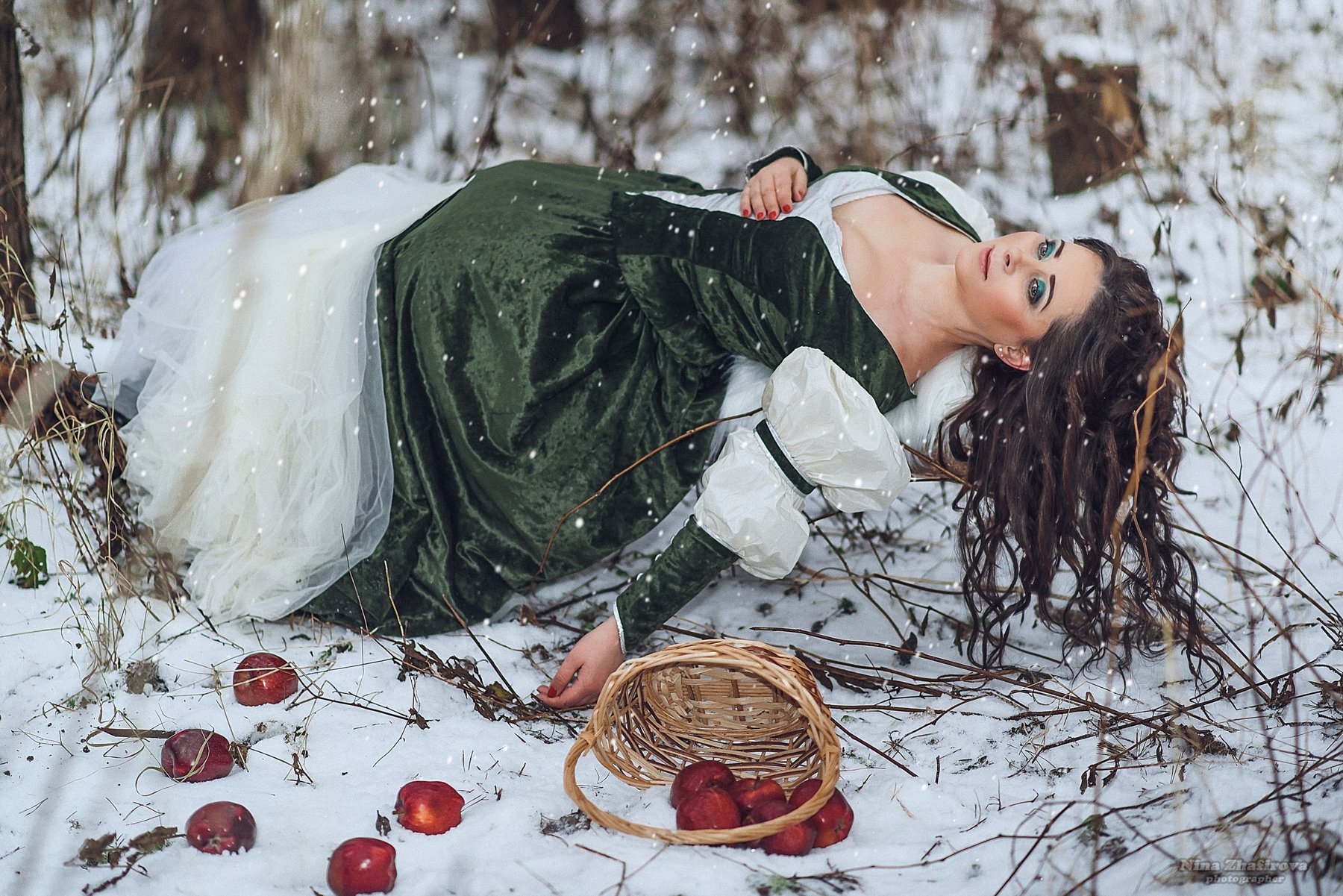 белоснежка портрет зима сказка, Нина Жафирова