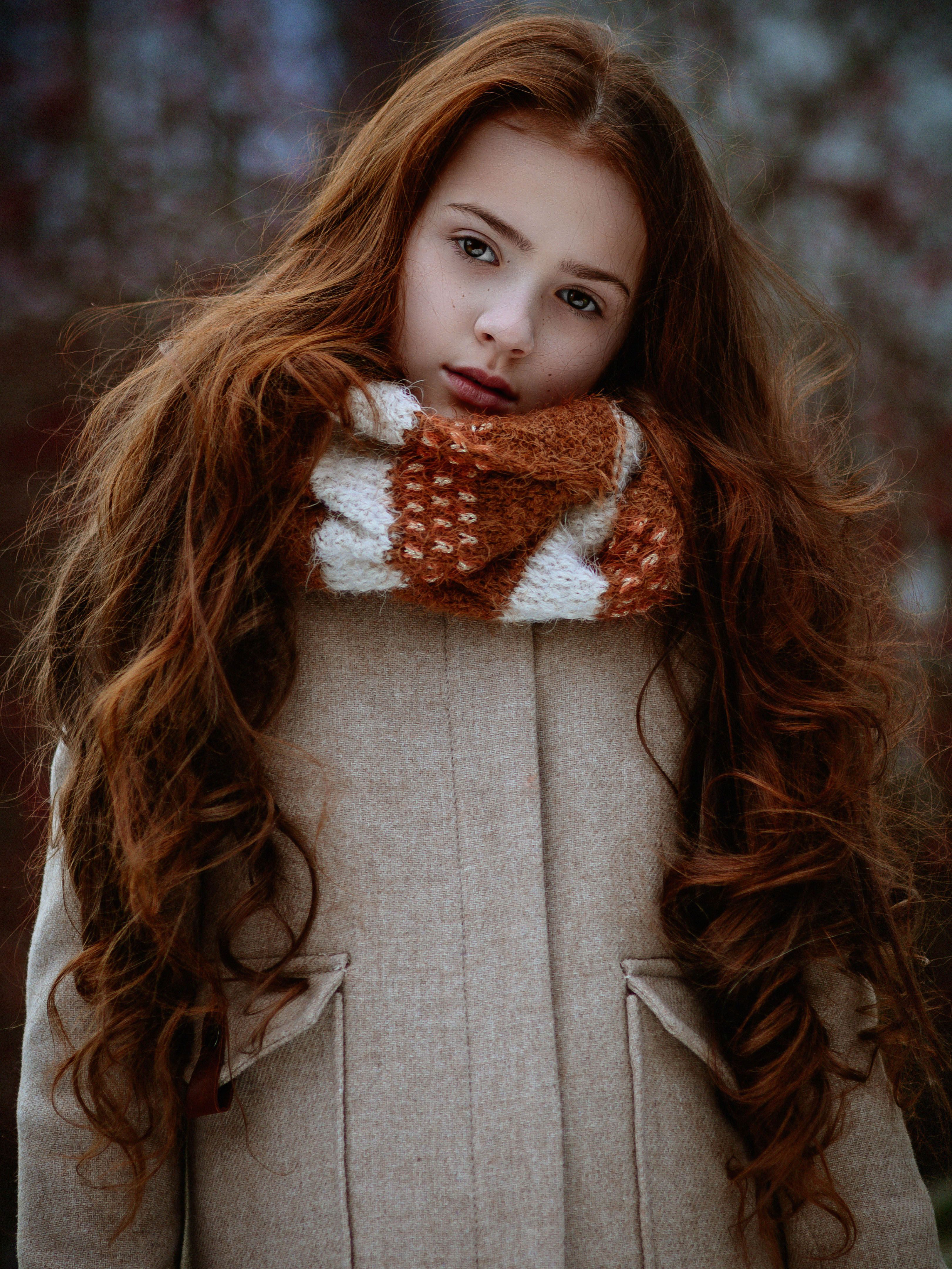 portrait, fineart, retouch, high end, girl, eyes, hair, freckles, Krzysiek Śliwaq