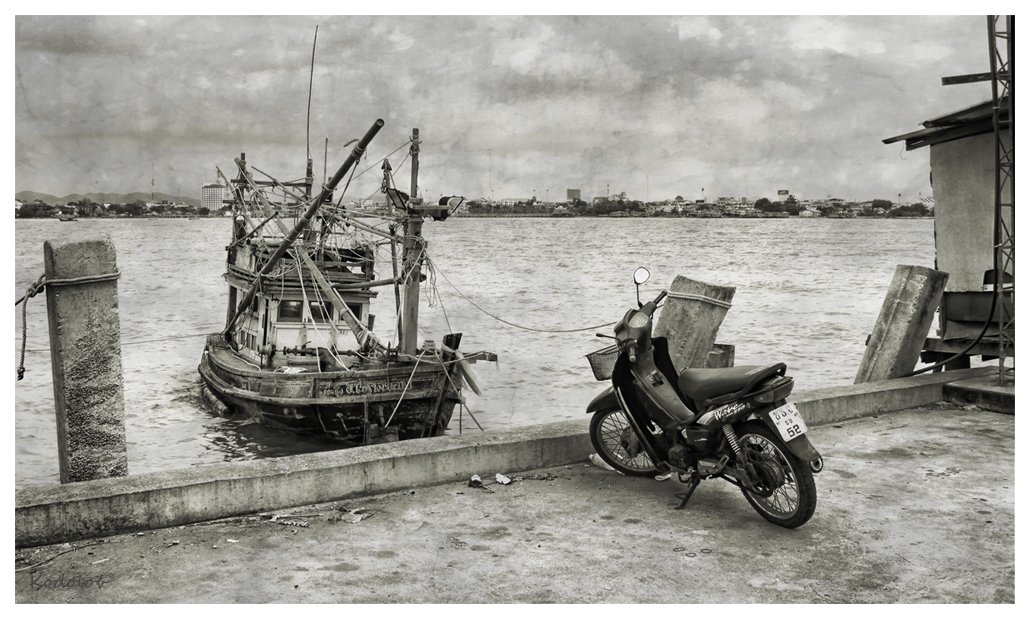море, мотоцикл, лодка, путешествие, Артем Кодолов