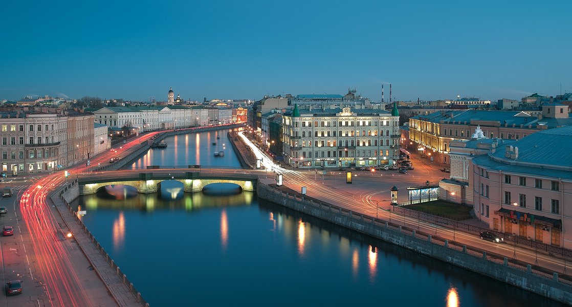 санкт-петербург, вечер, закат, фонтанка, крыша, Сергей Лукс