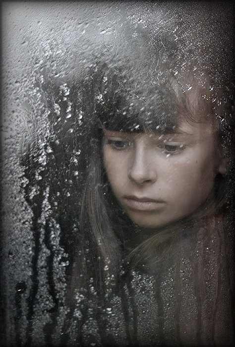 портрет, дождь, Елена Соловьёва
