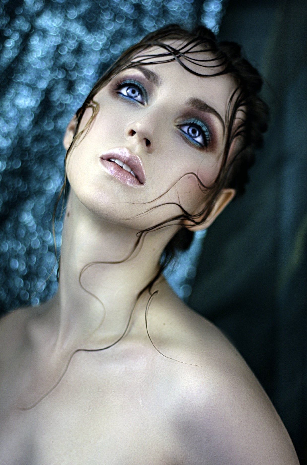портрет, русалка, боке, макияж, фото, Валерия Малиновска
