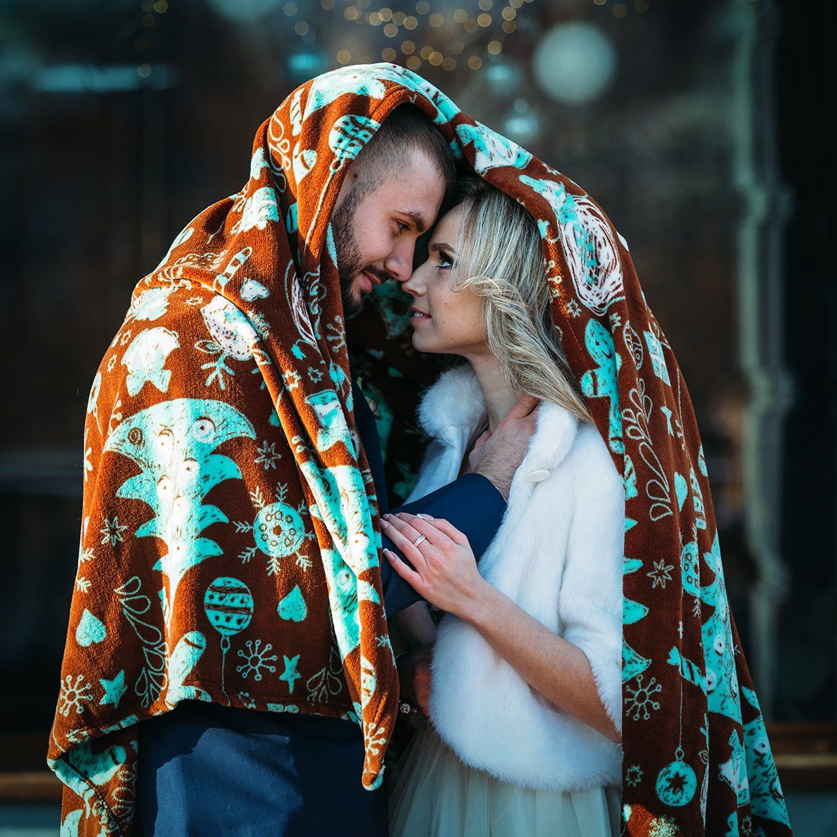 свадьба,поцелуй,климт,любовь,пара,молодожены,жених,невеста,одеяло, Алексей Гусев