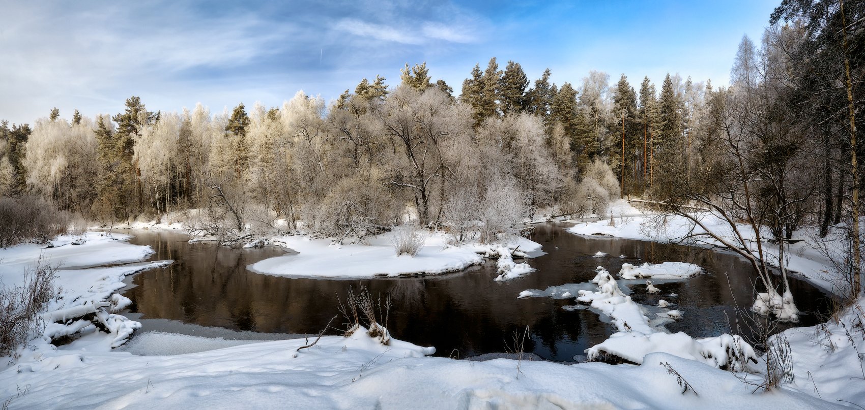 Река Нерская зима