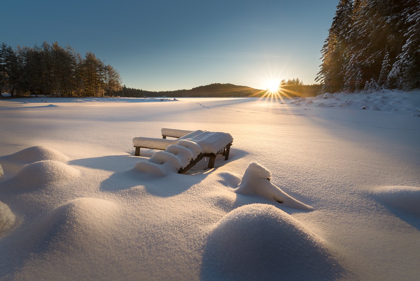 winter, snow, ice, sunset, bulgaria, Иво Кузов