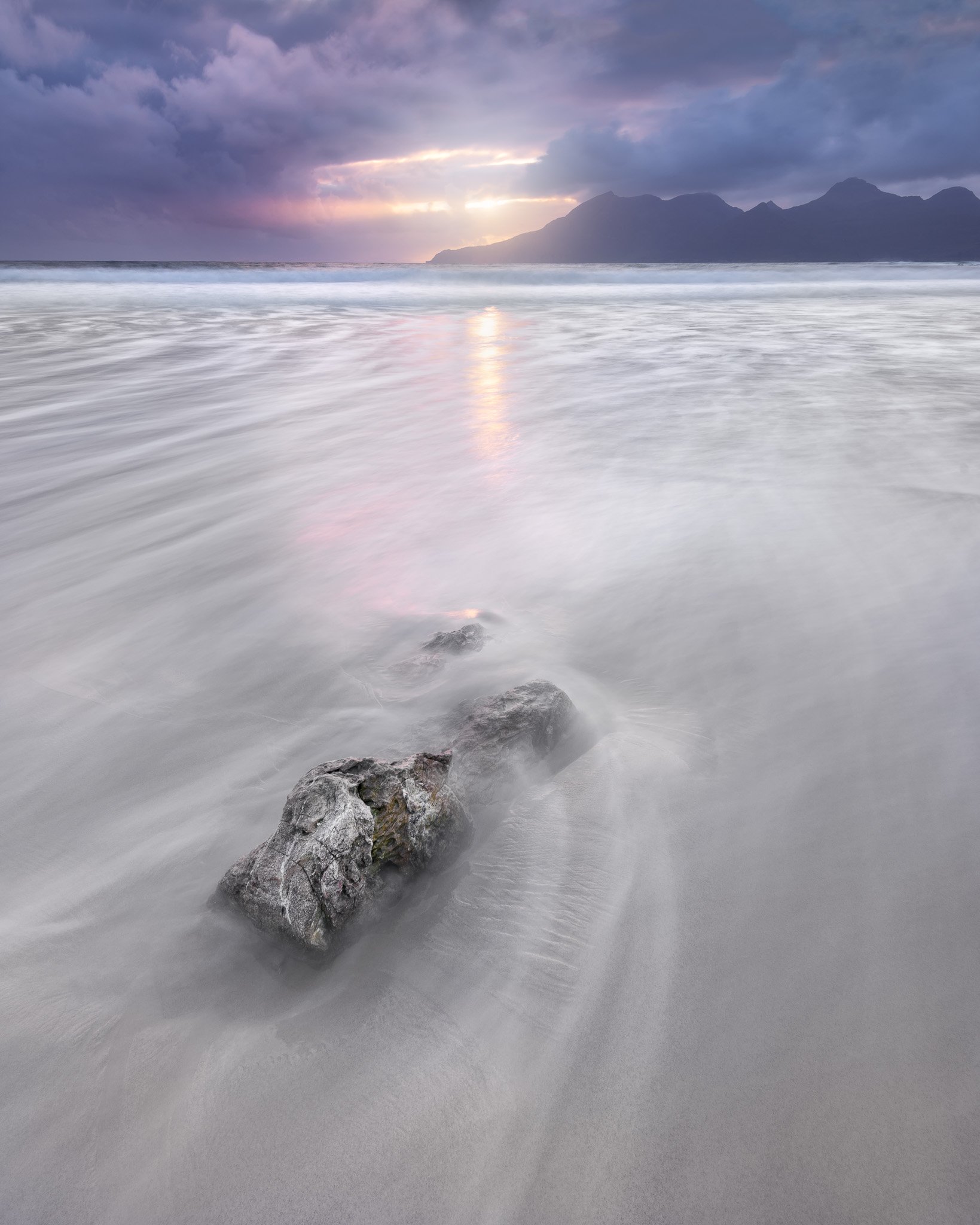 bay, beach, beautiful, blue, cliff, clouds, coast, coastal, dusk, eigg, europe, evening, golden, highlands, island, isle, kingdom, landscape, lochaber, nature, ocean, overcast, pebbles, rain, rainy, rhum, rock, rocky, rum, scenic, scotland, scottish, sea,, Andrey Omelyanchuk