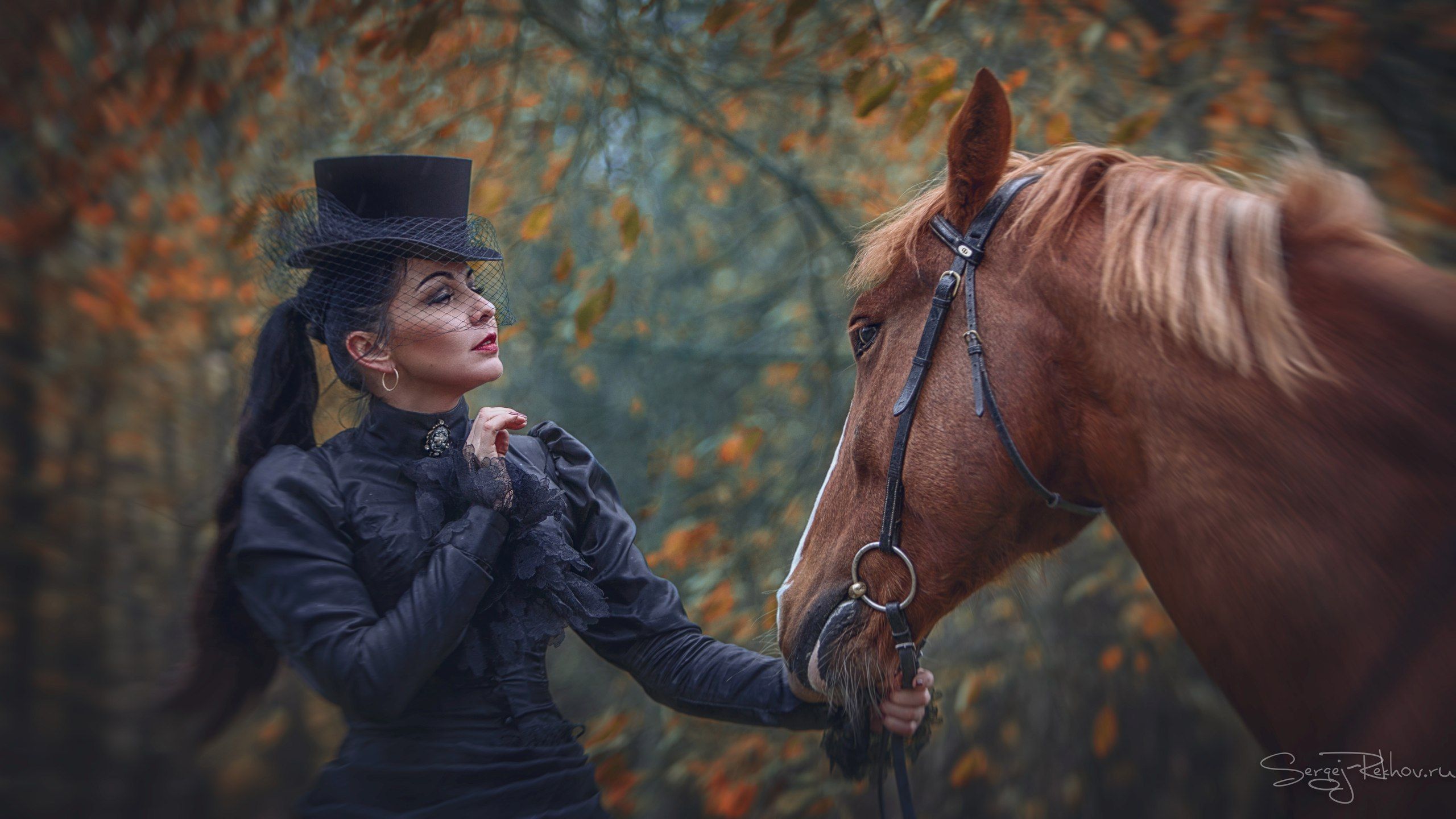 девушка, model, лошадь, horse: портрет, portrait, rekhov, sergejrekhov, Сергей Рехов