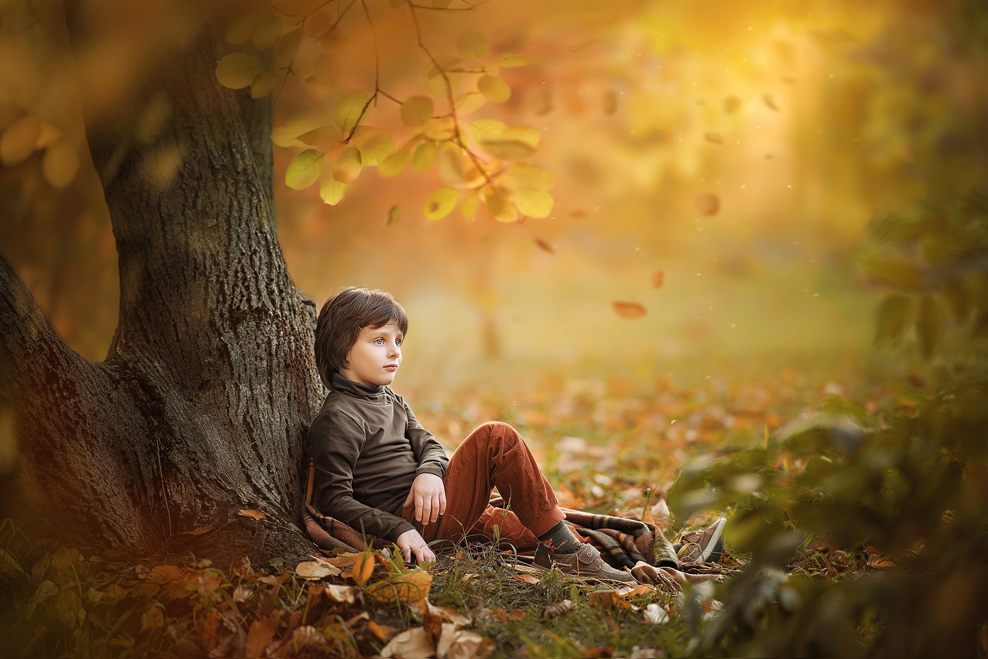 осень, ребенок, листва, сказочное фото, Ярослава Громова