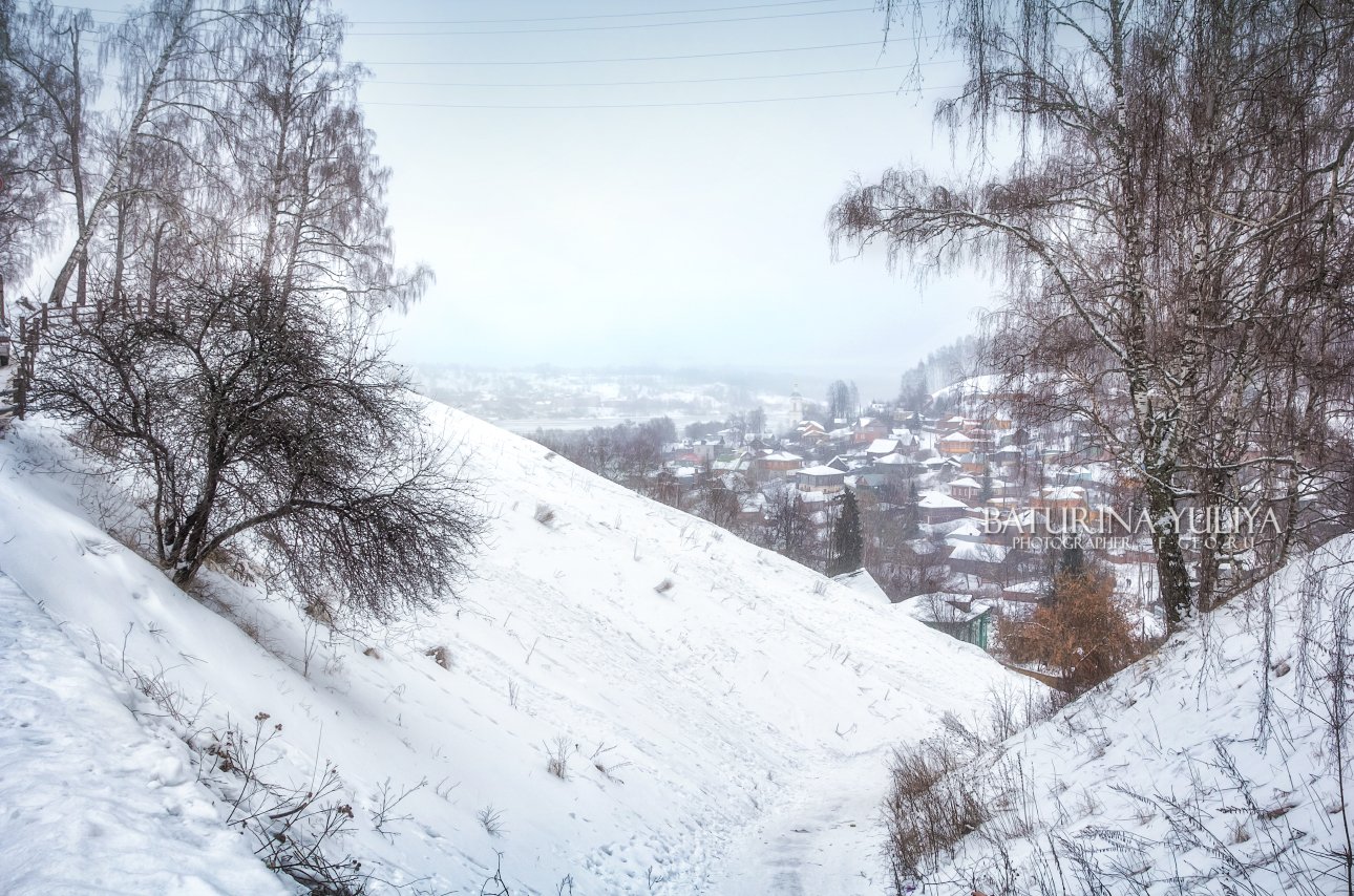 плес, плёс, город, зима, соборная гора, Юлия Батурина