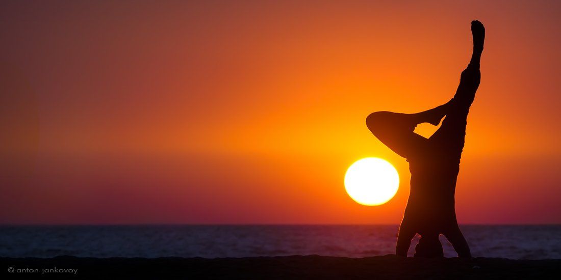 йога, закат, солнце, гоа, арамболь, пляж, океан, море, Антон Янковой (www.photo-travel.com.ua)