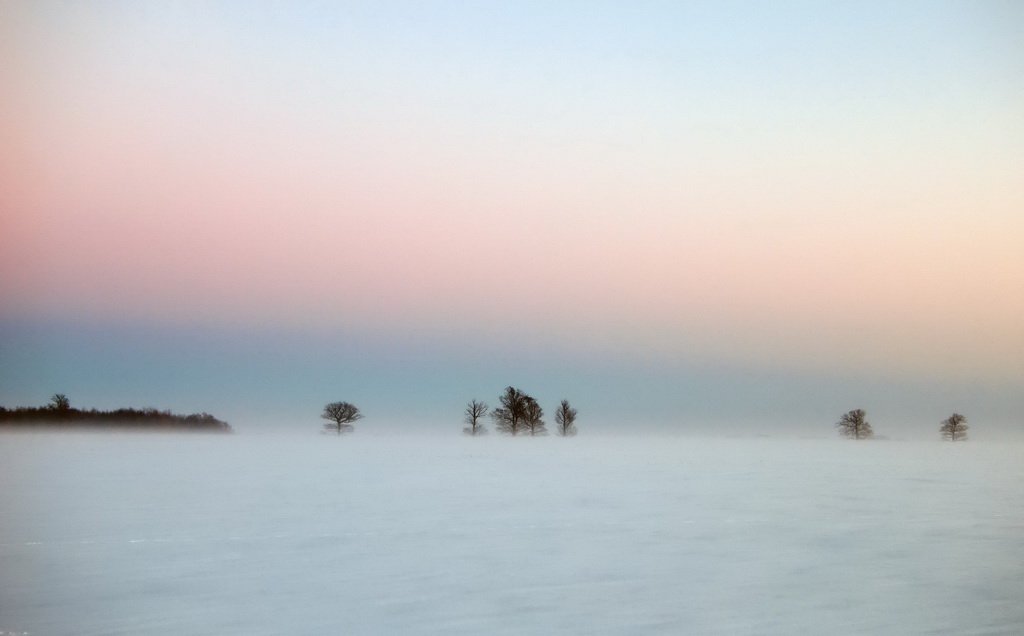 метель,lithuania,evening,snow,after sunset,fog,mist,minimalism,winter, senato®