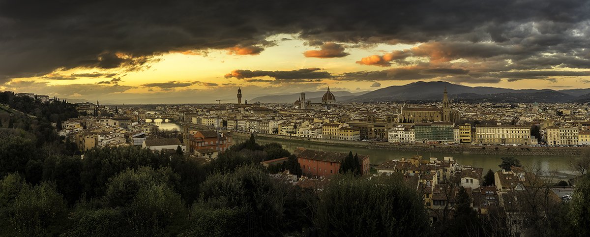 florence, italy, panorama,, Irinel Cirlanaru