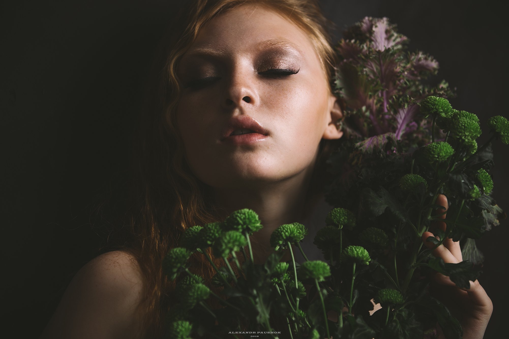 art, girl, skin, beauty, portrait, Paushok Alexander