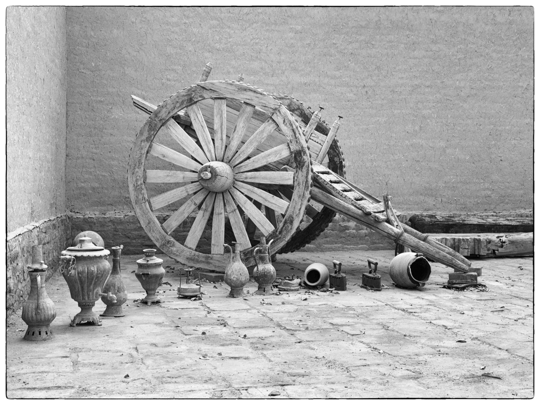 Khiva, Uzbekistan, Black and white, Monochrome, Still life, Street, Asia, East, Elena Beregatnova