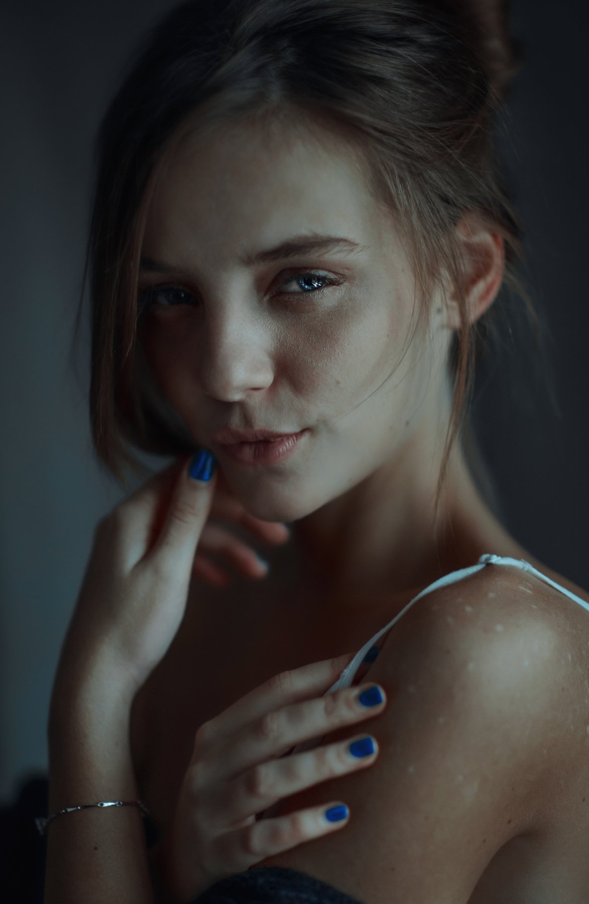 portait girl model eyes brunnete bokeh, Салават Халиков
