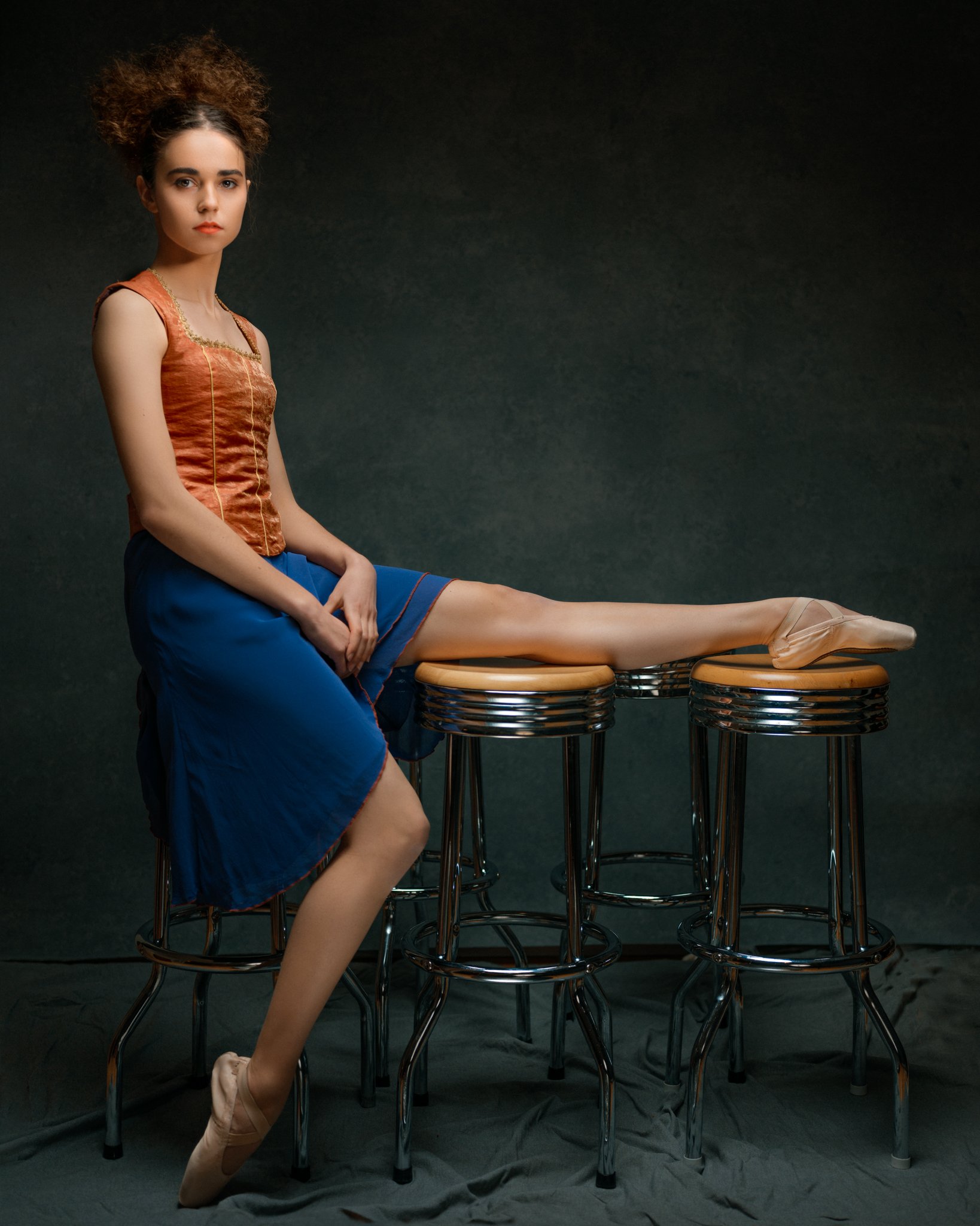 girl, female, dancer, ballerina, model, studio, portrait, Saulius Ke