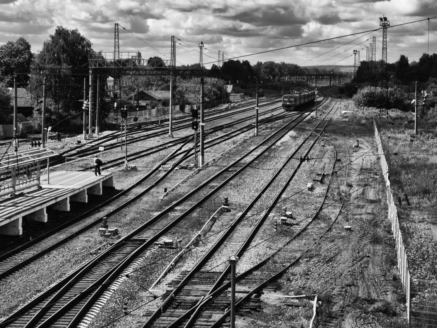 Gorokhovets, Vladimir region, Russia, Black and white, Monochrome, Awaiting, Elena Beregatnova