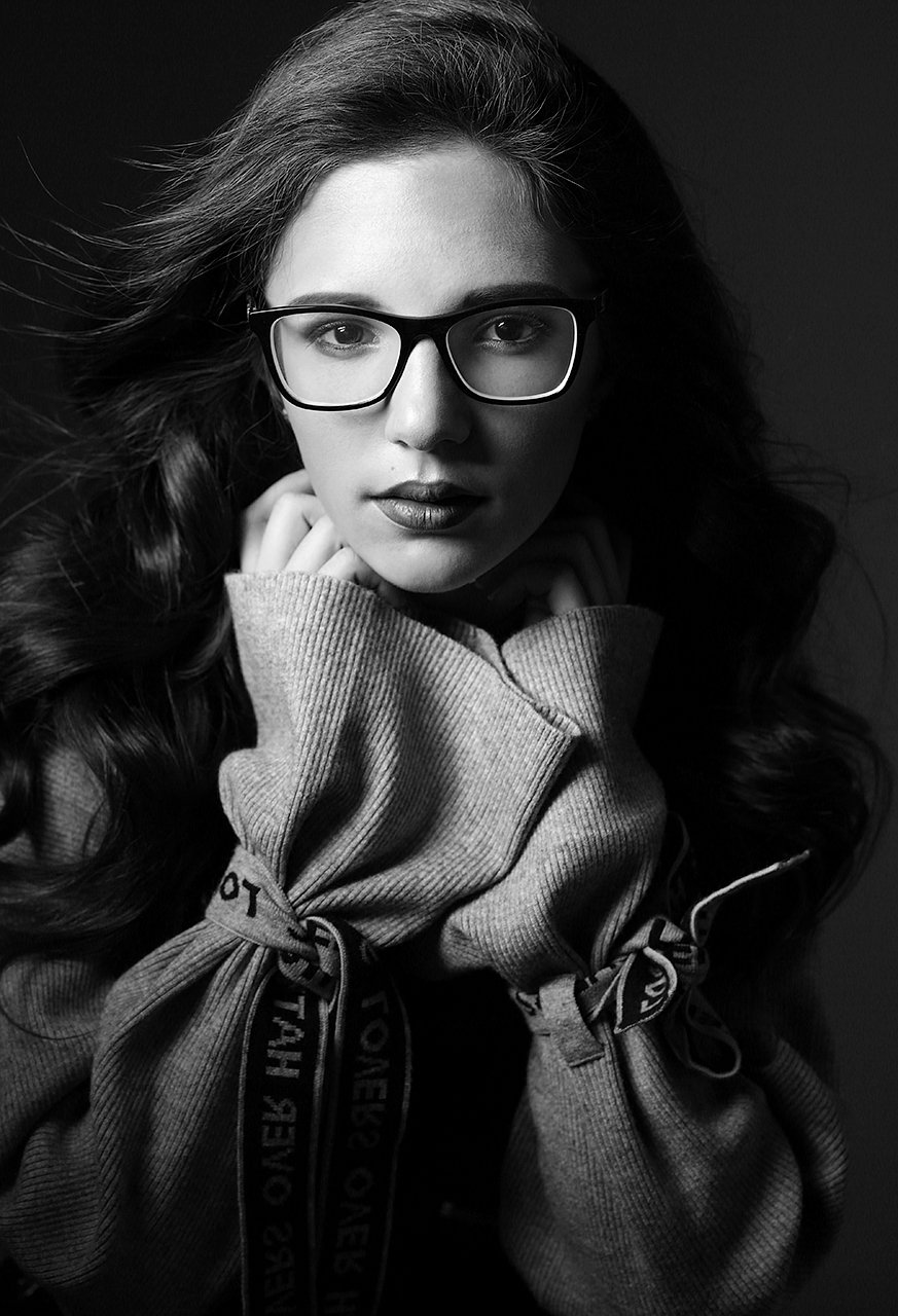 мода, девушка, очки, волосы, красота, красивая девушка, молодость, Дарья Комарова