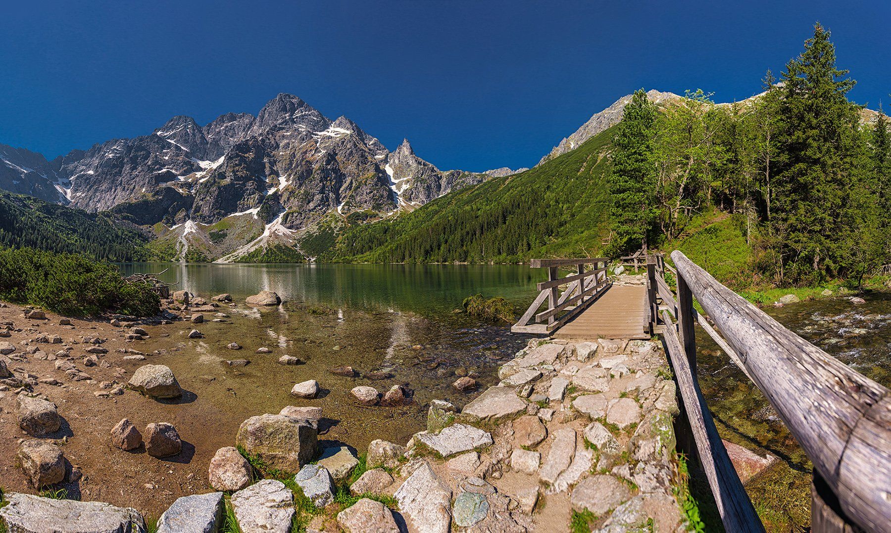 Tatra, eye of the sea, lake, mountains, mountain, Poland, trekking, summer, , Patrycja Towarek
