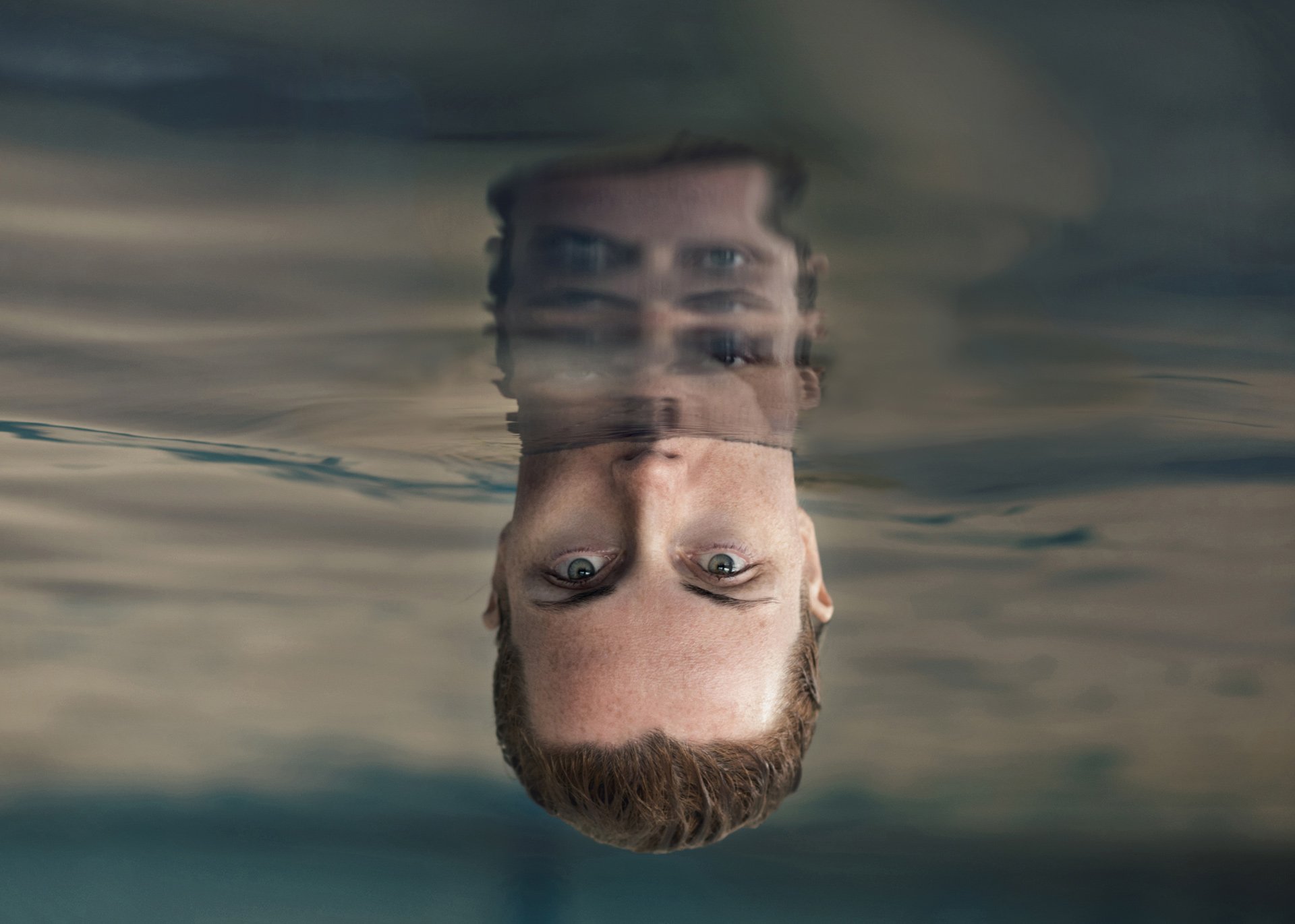 portrait, water, close-up, reflection, Plamen Yankov