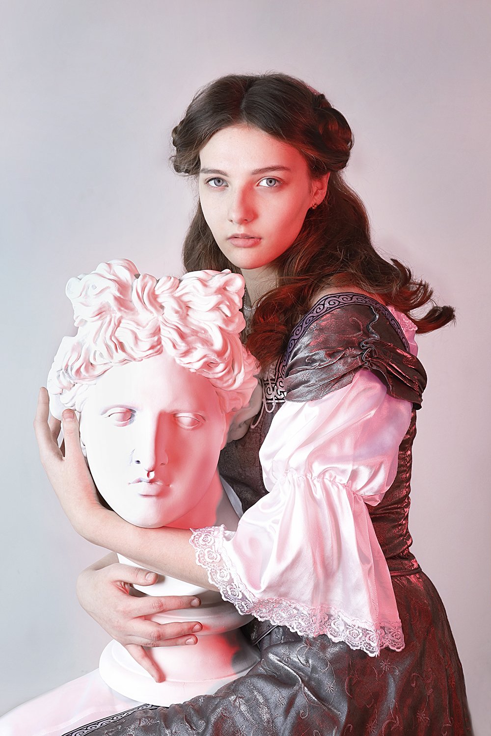 girl, renaissance, painting, sculpture, curly, hair , Лилия Беда