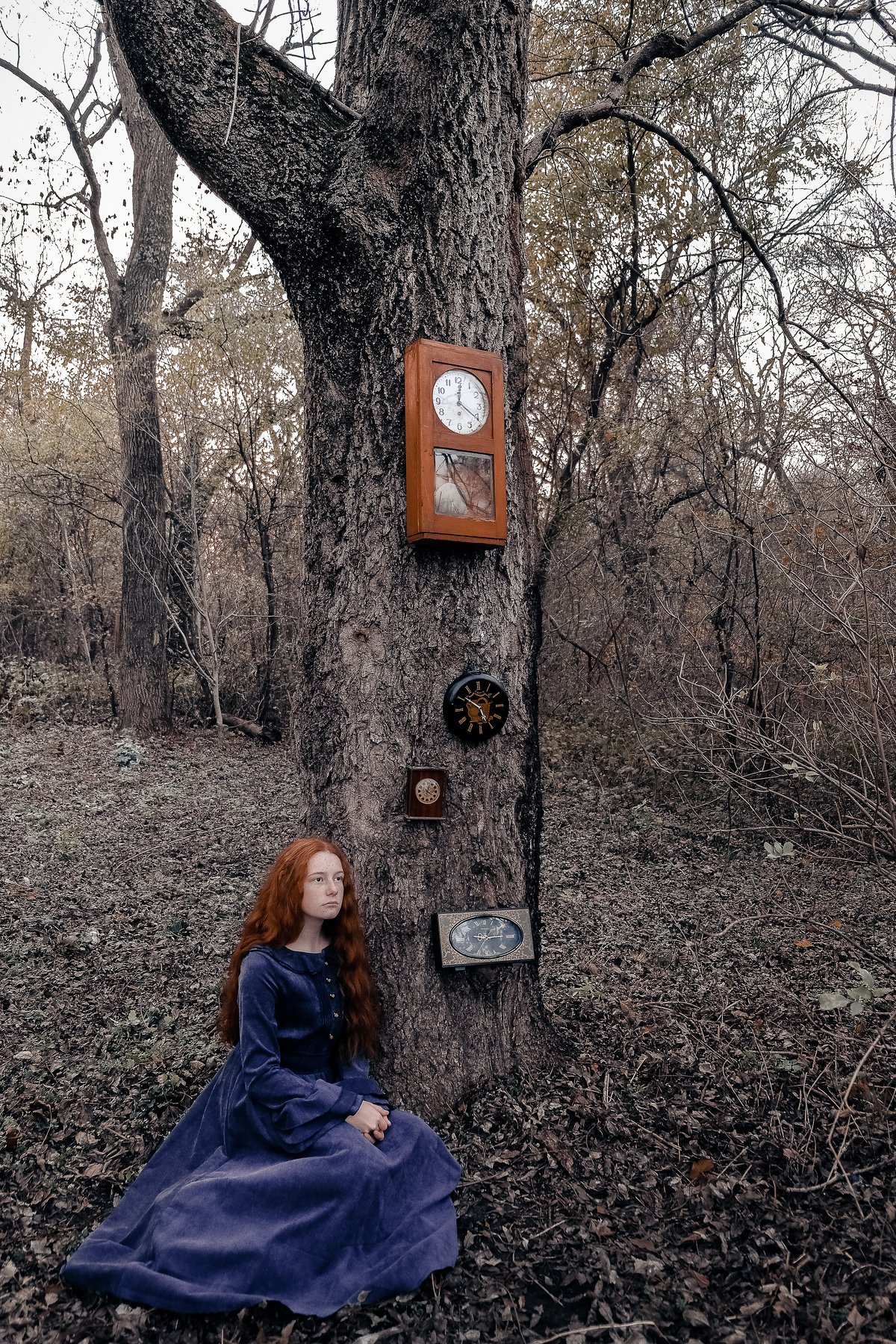 часы дерево девочка, Вероника Гергерт