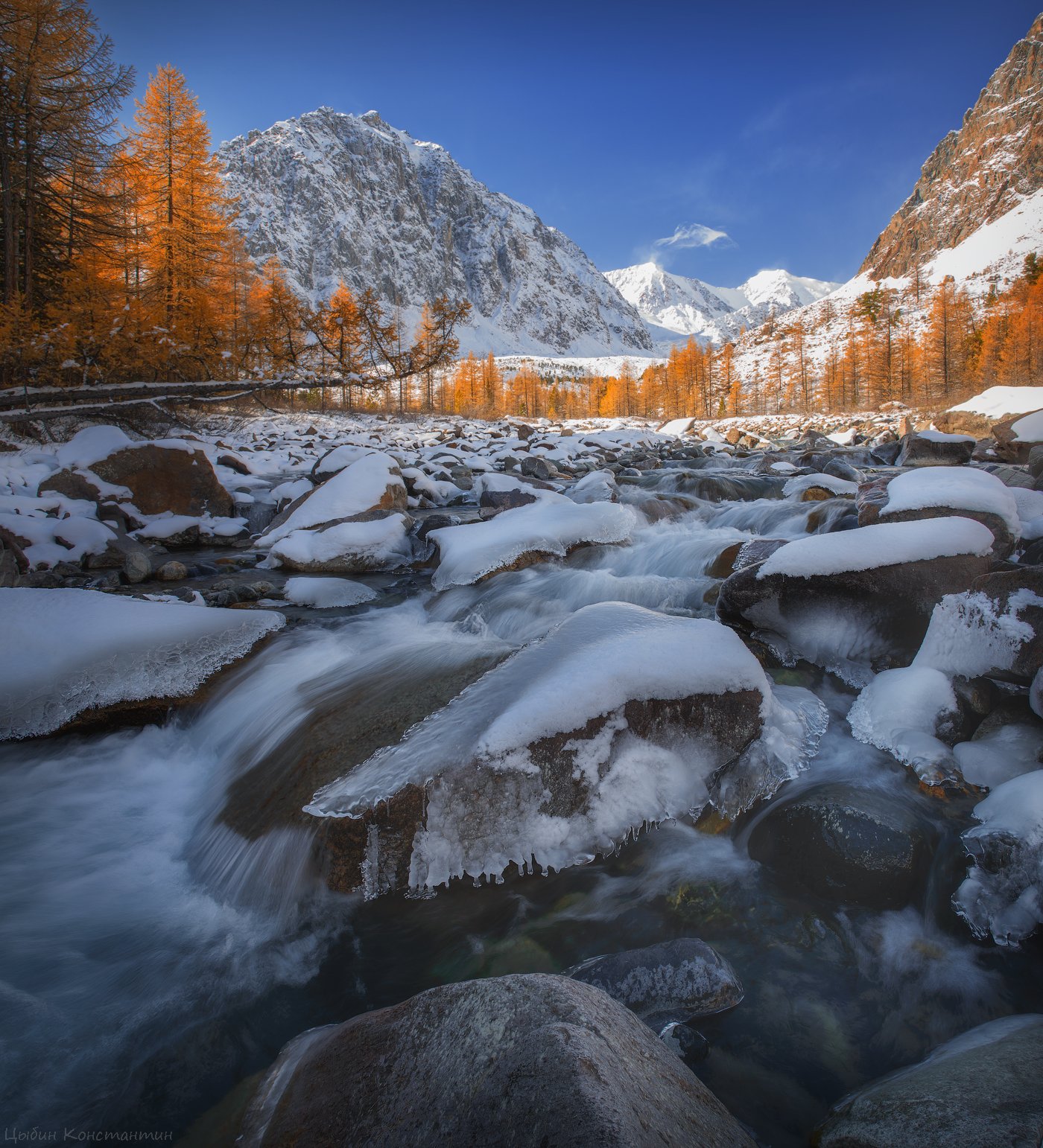 Алтай, Актру, Актуру, Караташ, осень, река, горы, Россия, Russia, mountains, Altai, autumn, river, Цыбин Константин