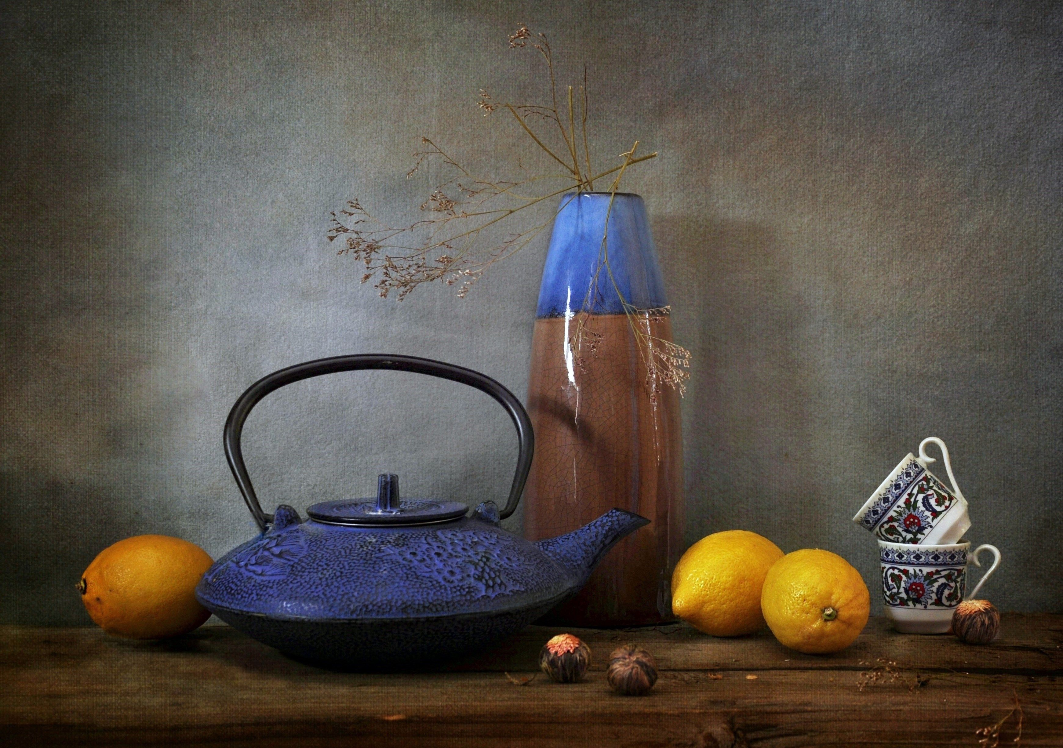 чай  лимоны чайник посуда, Марина Орлова