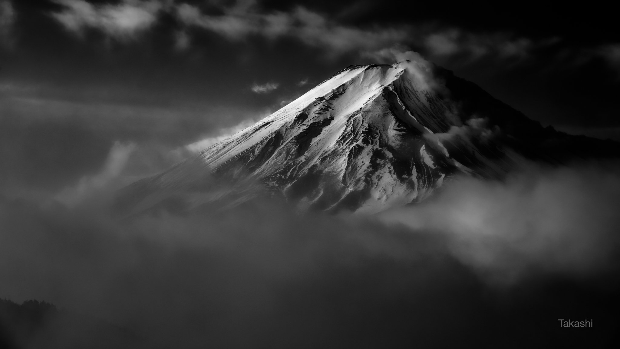 Fuji,Japan,mountain,clouds,snow,amazing,beautiful,, Takashi