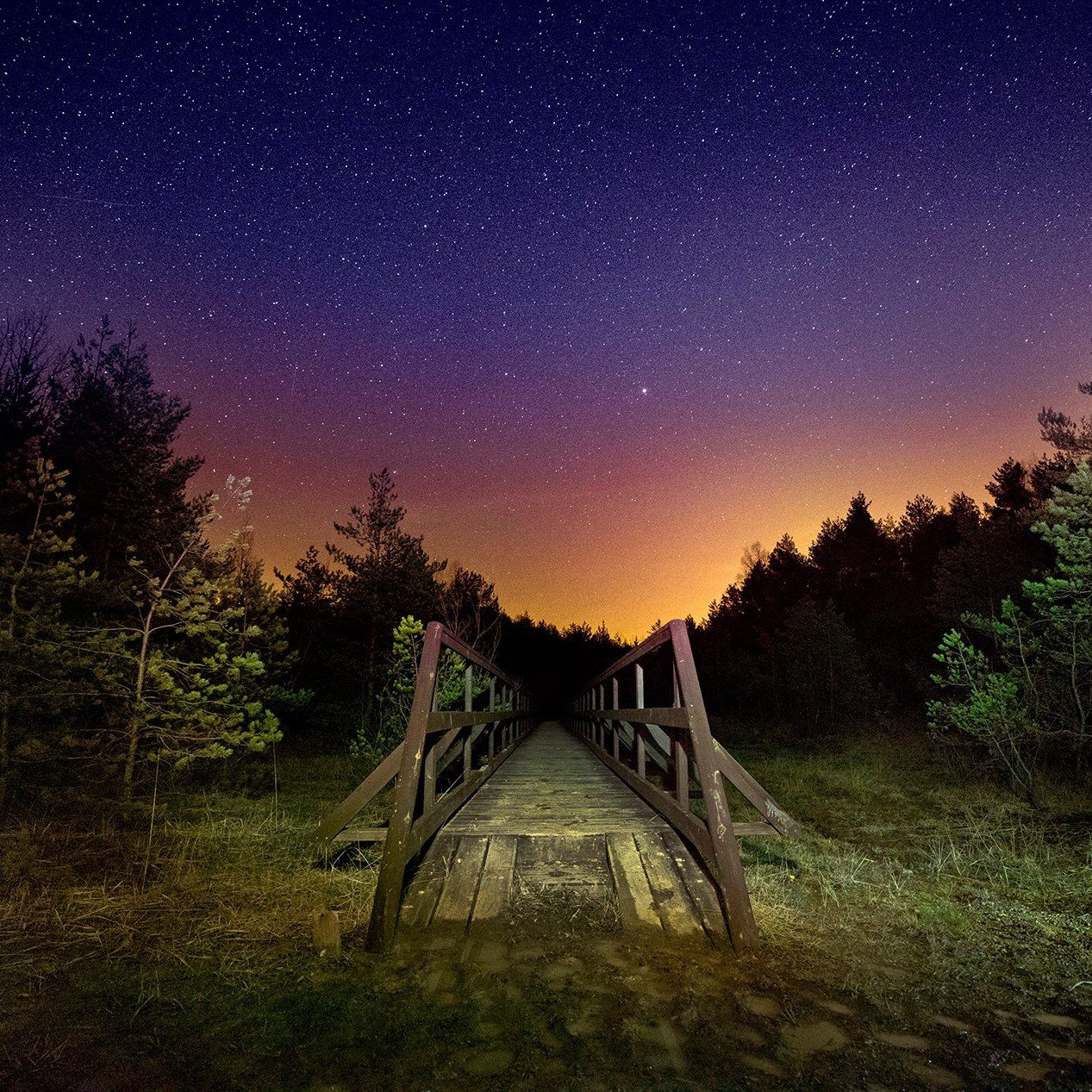 #stars#night#silent#bridge#wood#natural, Krystian