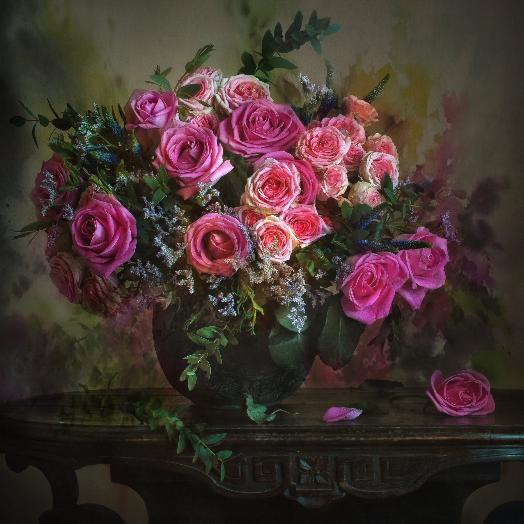 натюрморт, цветы, розы, Анна Петина