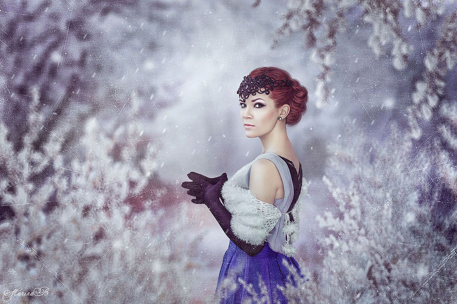 зима, зимняя сказка, снег, winter, fairy tale, Marina Baccardi