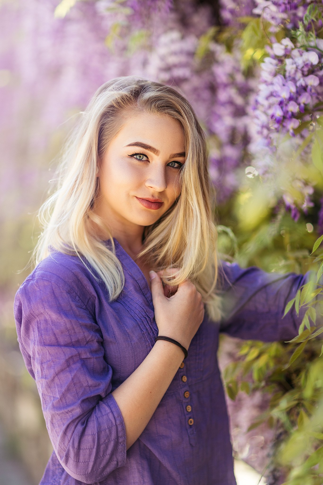 blonde, purple, sunny, springtime, , Чавдар Димитров