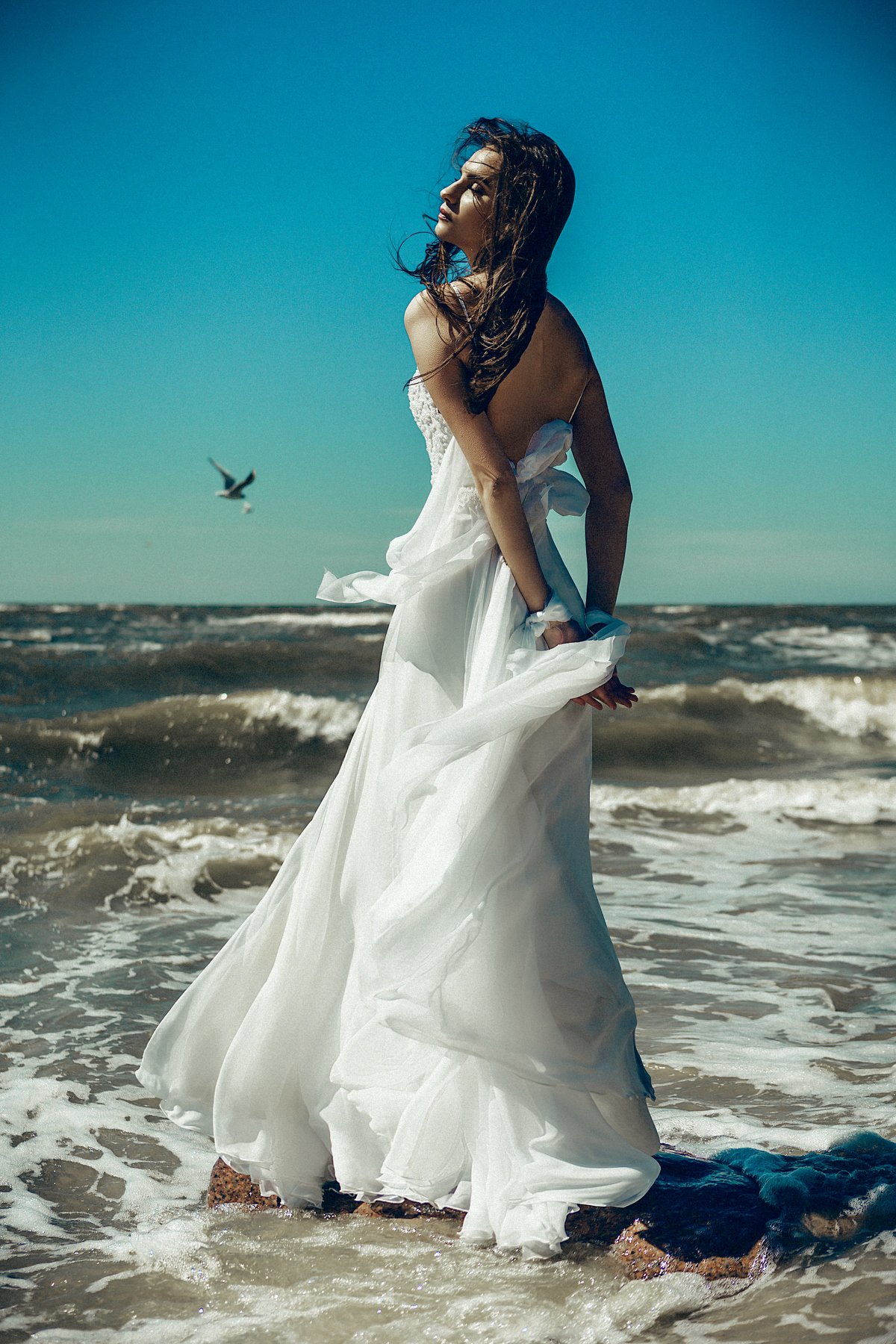 woman, fashion, dress, bride, baltic sea, beauty, Руслан Болгов (Axe)