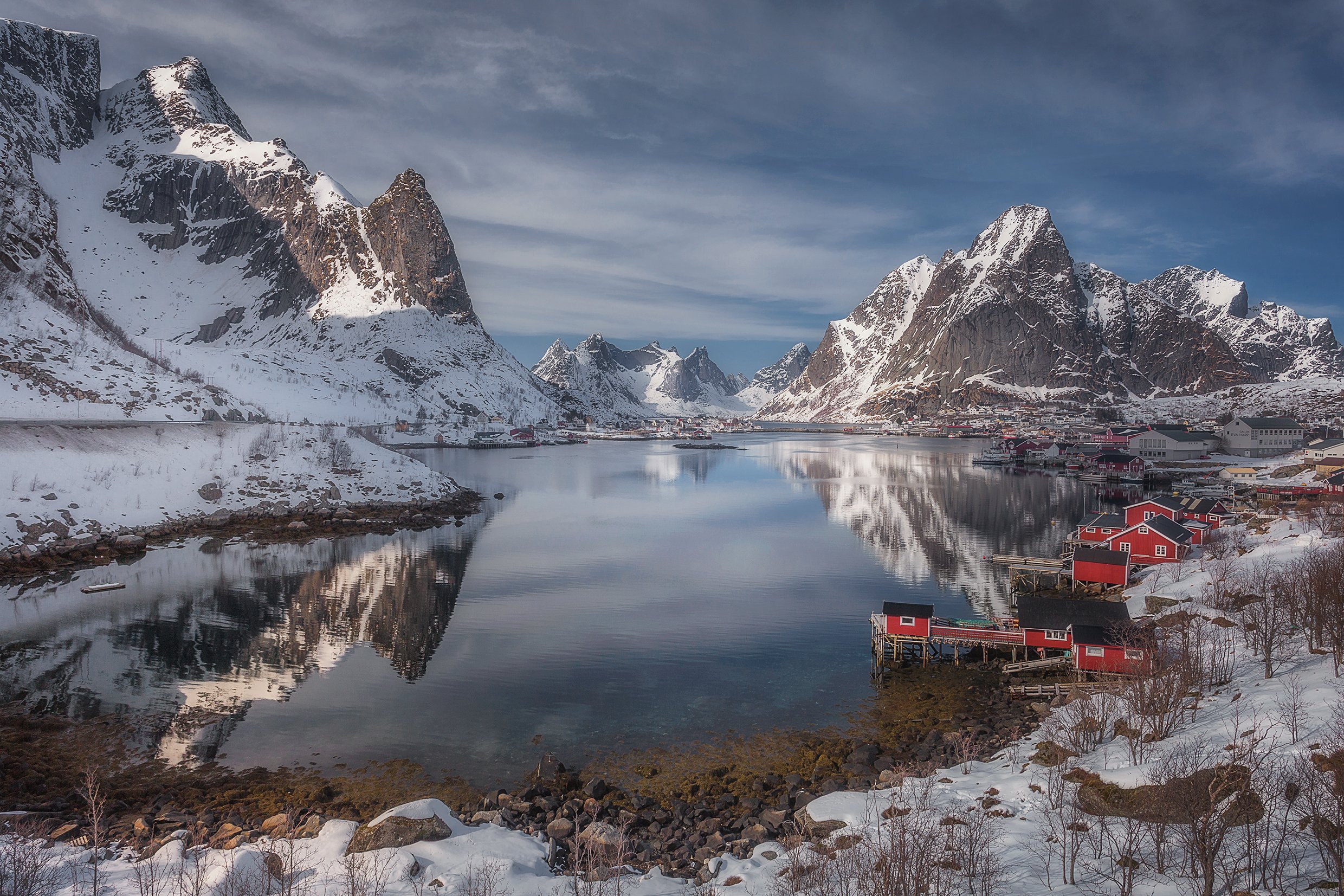 Reine, lofoten, Norway, sea, mountains, winter, snow, , Patrycja Towarek