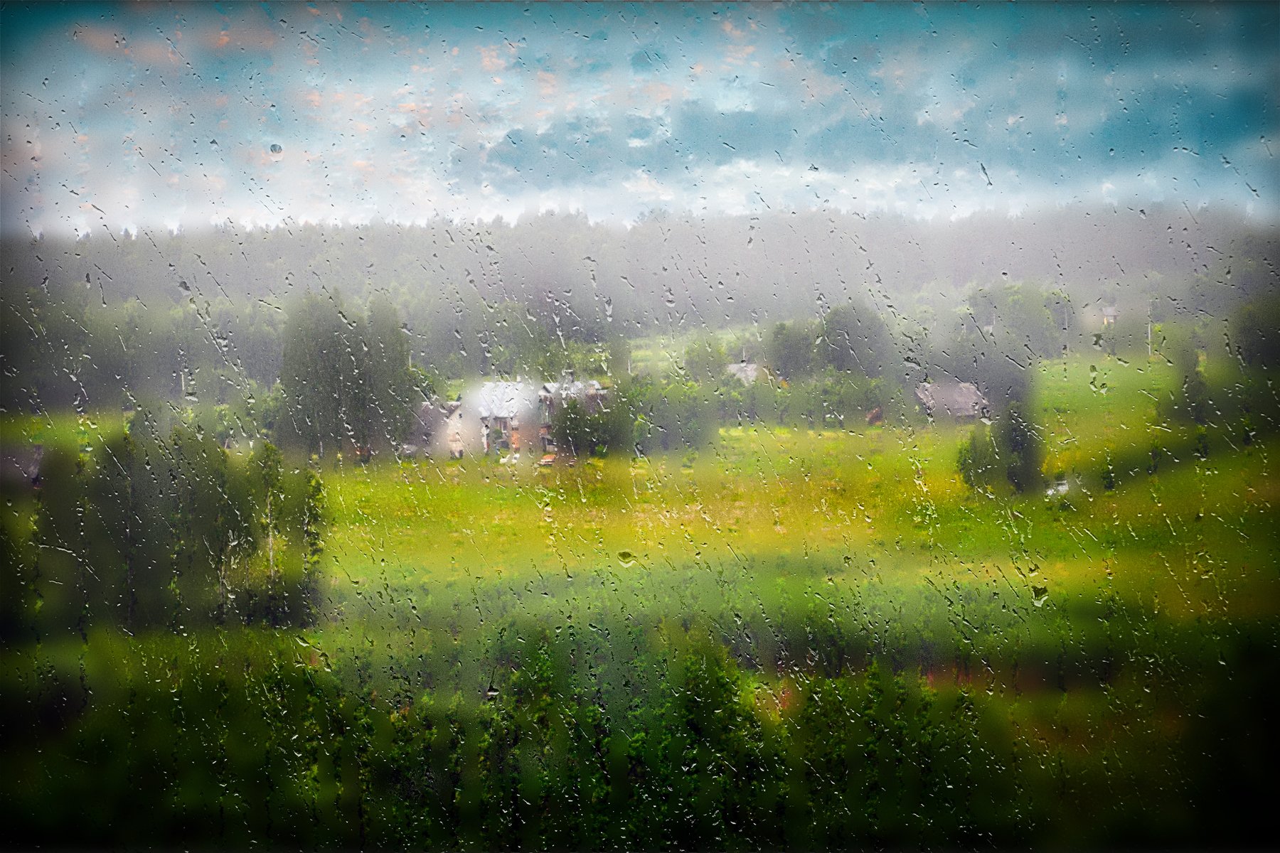дождь, природа, пейзаж, Rimantas Petrikas