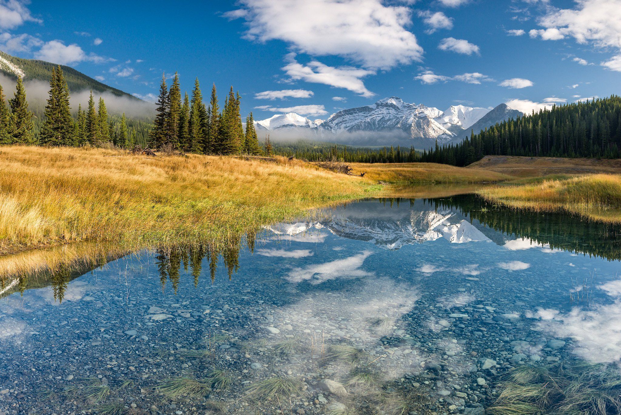 Канада, Скалистые горы, Банф, отражение, пейзаж, Сергей Пестерев