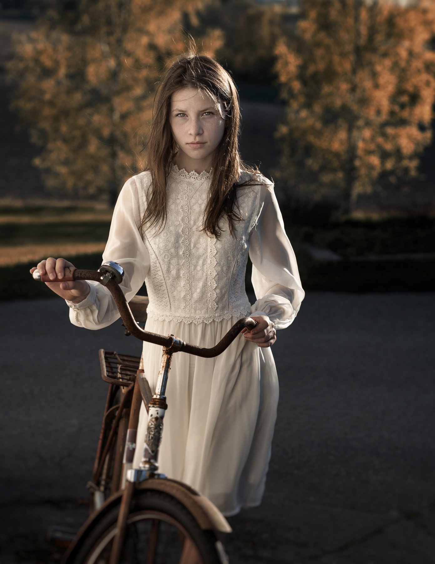 девушка, велосипед, жанровое, Natalia Kholodova