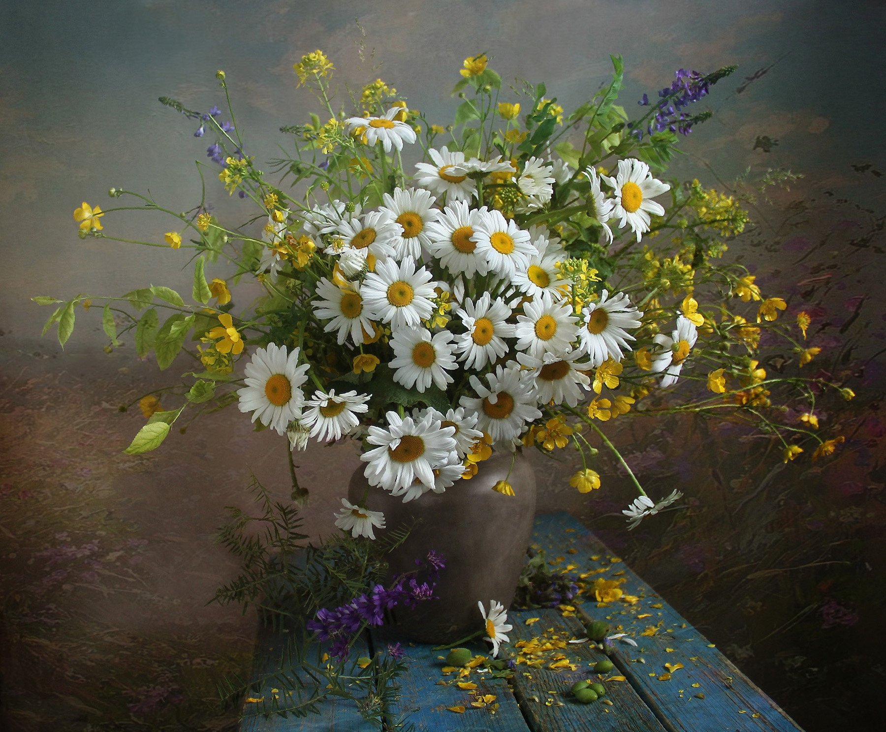 натюрморт, цветы, марина филатова, ромашки, Марина Филатова