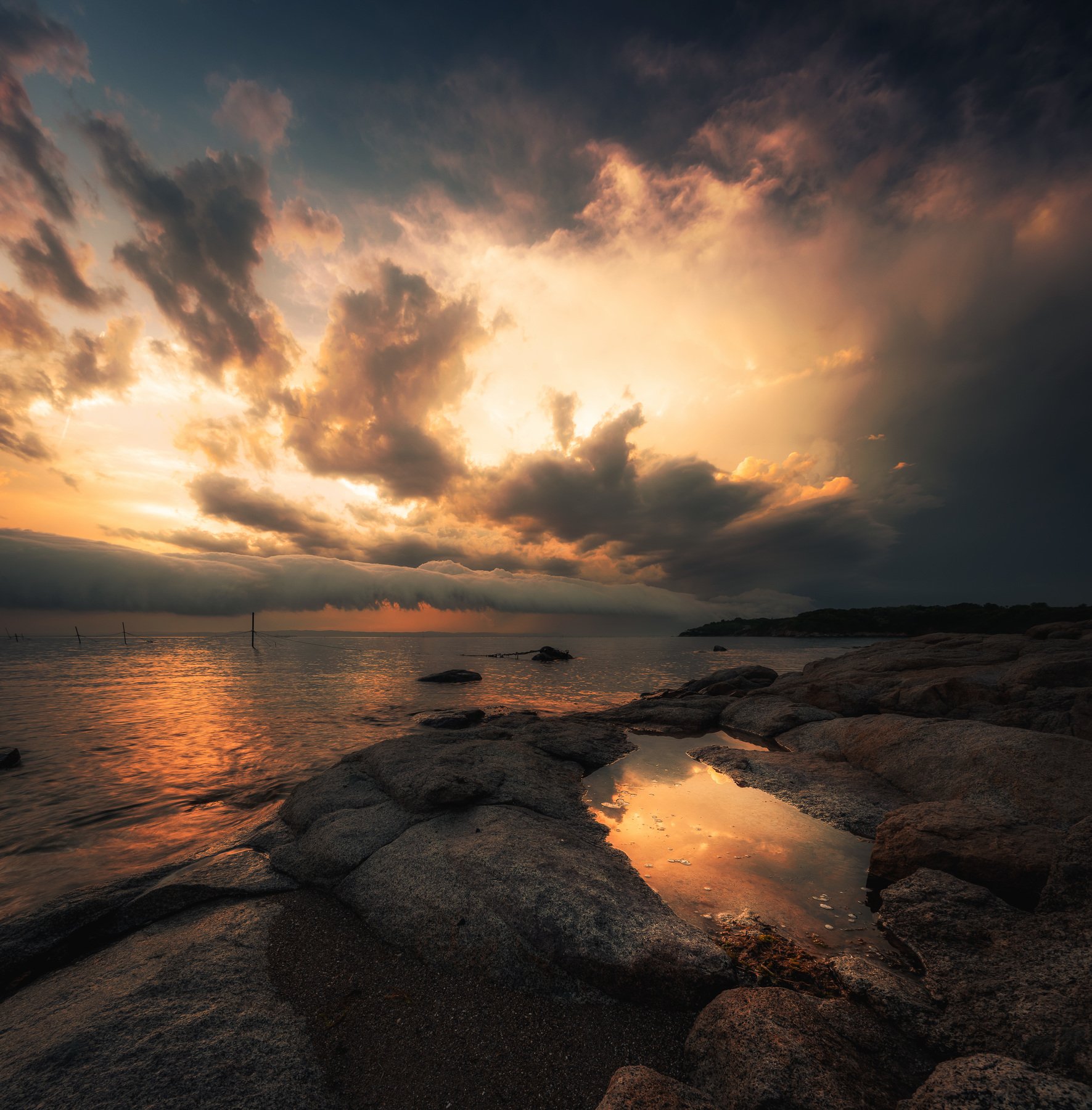 nature,sea, landscape, storm, cloud,sunset, water, Jeni Madjarova
