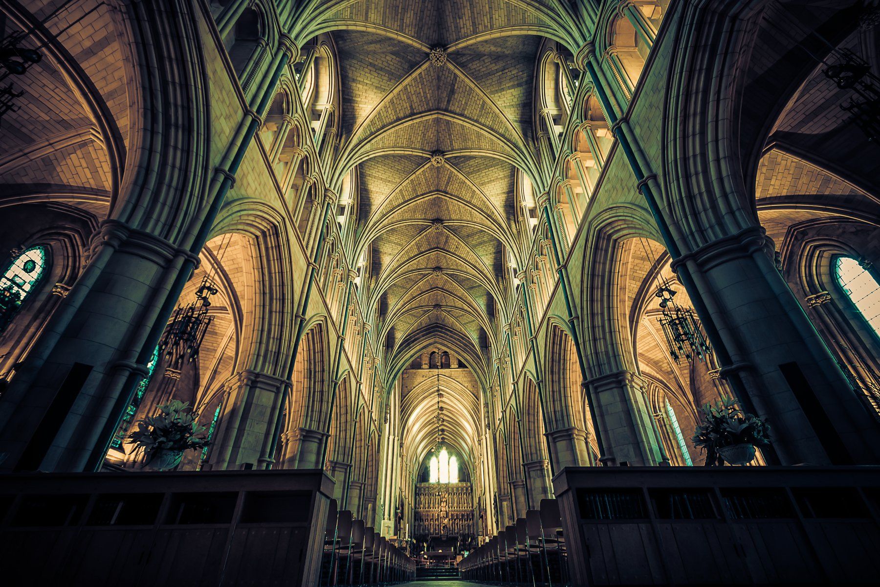 Southwark, Cathedral, London, architecture, old, interior, Antonio Coelho