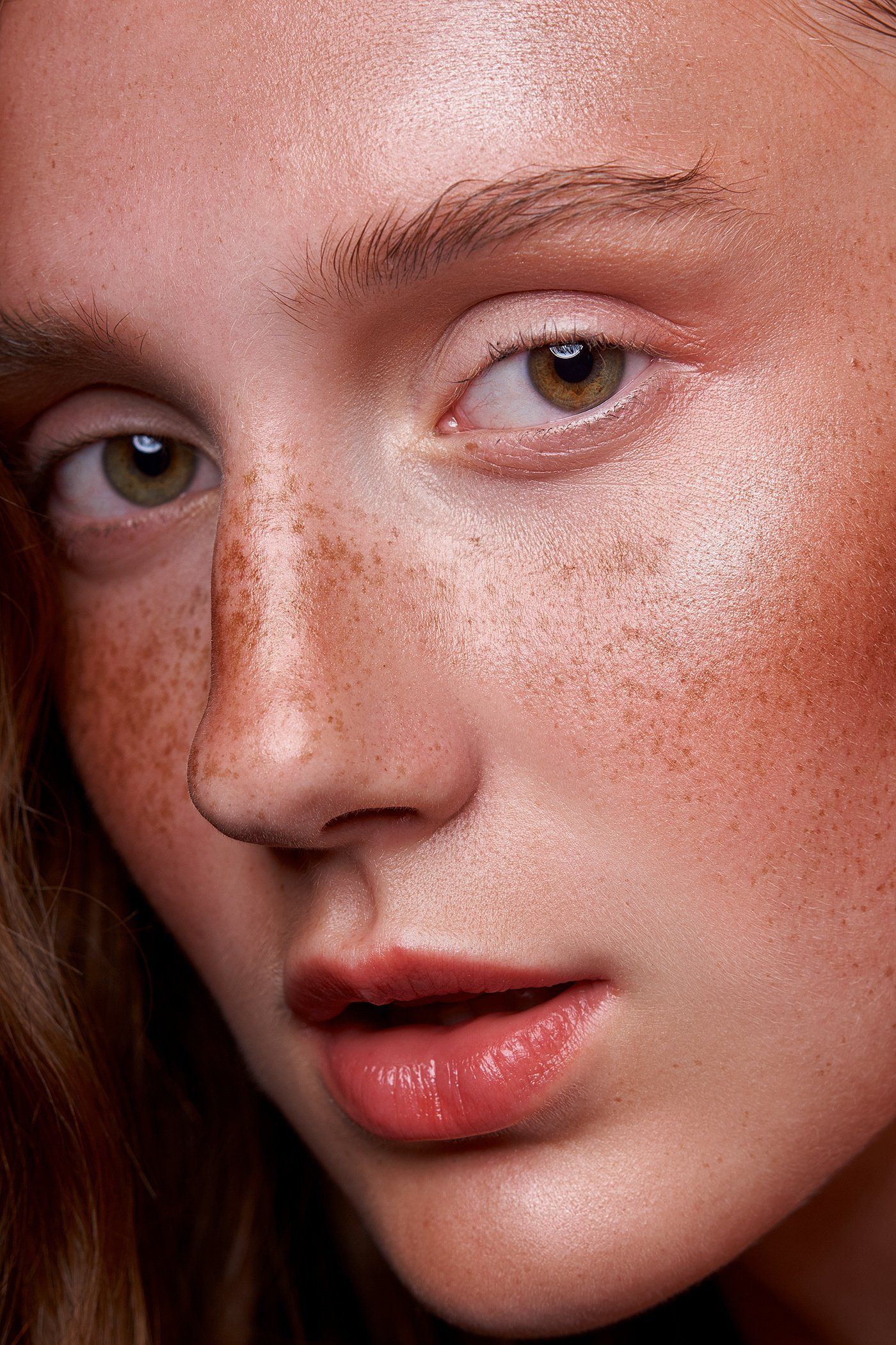 portrait, closeup, beauty, makeup, redhead, freckles, retouch, бьюти, девушка, веснушки, рыжая, Наташа Высоцкая